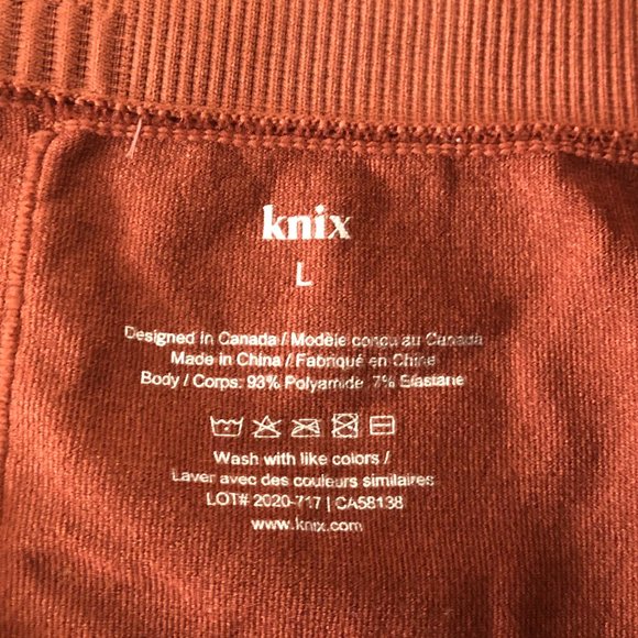 Knix Good to Go Seamless Leggings High Waisted Copper Size Large - Picture 6 of 7